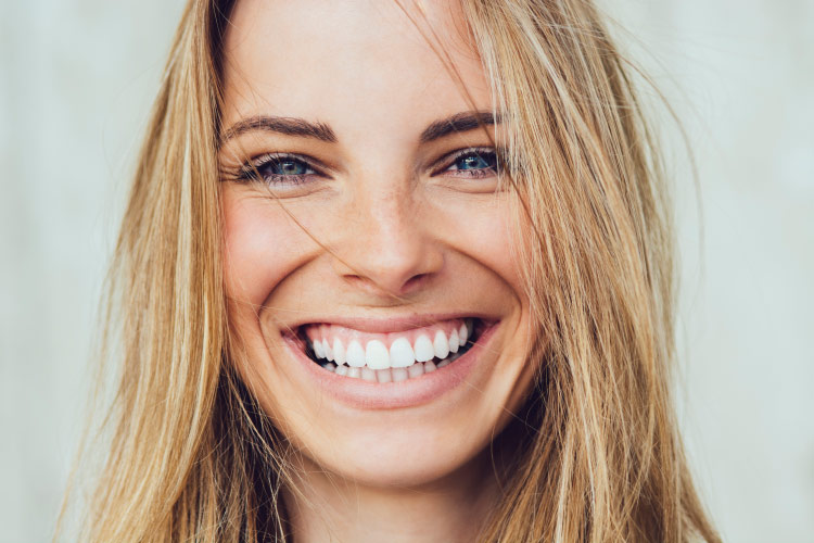 woman with a bright, white smile