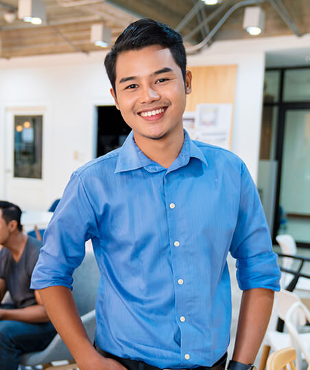 smiling young man